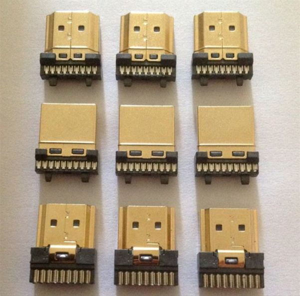 供应A型HDMI高清公头19pin镀金-焊线式-深圳/西乡/福永