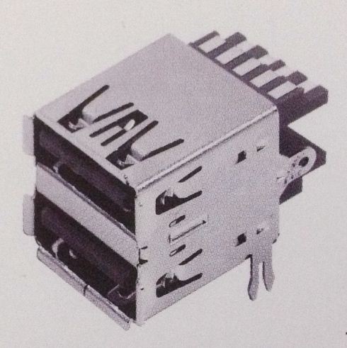 供应A型USB-3.0母座-双层-焊线式-两鱼叉脚-USB工作原理